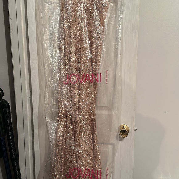 JOVANI ROSE GOLD PROM DRESS - Picture 3 of 3